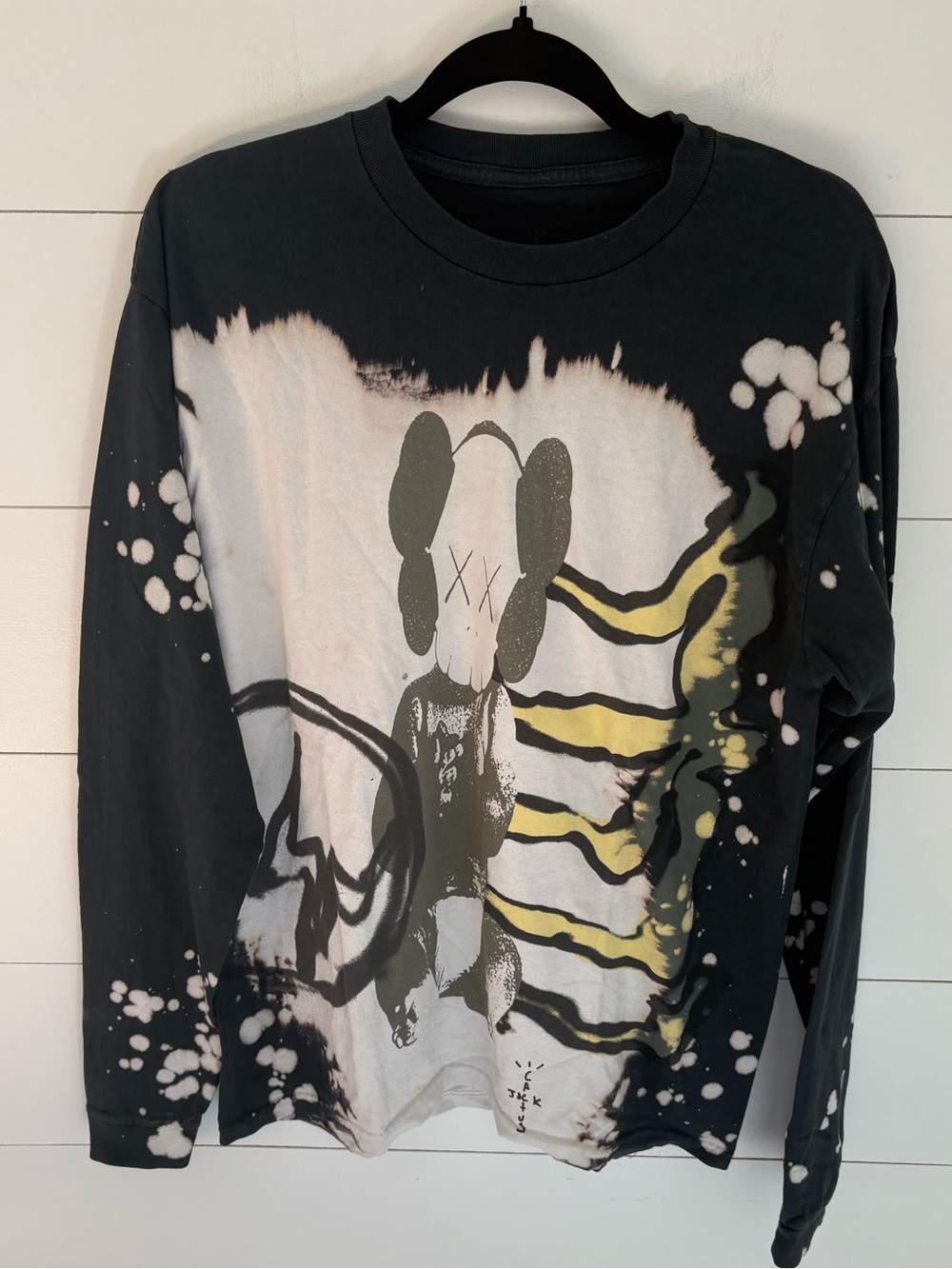 Travis Scott Cactus Jack + KAWS For Fragment L/S Tee Multi Grey